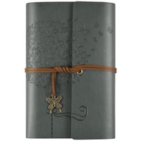 Agenda Vintage en Blanco, Planificador, Diario de Cuero con Tapa Dura, Cuaderno Tamaño A5/A6, Logotipo Grabado, Diseño Personalizado, 100 Hojas, Promoción