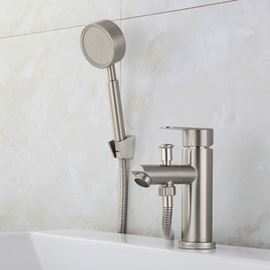 Singolo foro di montaggio in acciaio inox <span class=keywords><strong>rubinetto</strong></span> del bacino <span class=keywords><strong>con</strong></span> deviatore testa doccia ponte di acqua di <span class=keywords><strong>rubinetto</strong></span> per il lavaggio dei capelli <span class=keywords><strong>bagno</strong></span> <span class=keywords><strong>rubinetto</strong></span> - Product Image 3