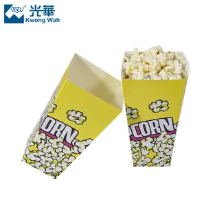 Benutzer definierte Einweg-Lebensmittel box zum Mitnehmen für das Kino Biologisch abbaubar Auf Lager Popcorn Cup