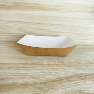 <span class=keywords><strong>Barquette</strong></span> en papier couché imprimée sur mesure pour frites, hamburgers, snacks, emballage de restauration rapide, <span class=keywords><strong>barquette</strong></span> alimentaire jetable - Product Image 2