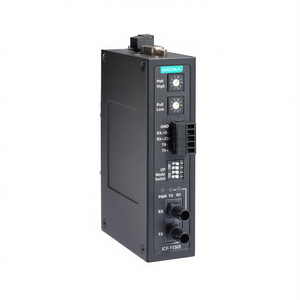 Convertidor de Medios de Fibra Óptica Moxa ICF-1150I, Conector ST, Puerto RX/TX, Uso Industrial - Product Image 2