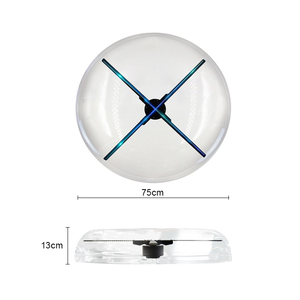 Z3 65Cm Ronde Transparant Acryl Holografische Display Case 3d Led Hologram Fan Cover - Product Image 2