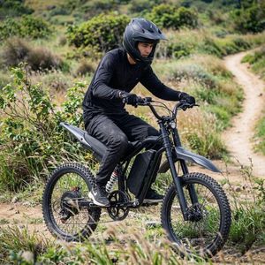 Vélo de montagne électrique avec batterie lithium 48V20AH, cadre en alliage d'aluminium, freins à disque hydrauliques, suspension intégrale, pneus 19 * 1.95 - Product Image 4