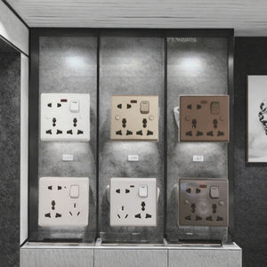 Interruptor de Pared Eléctrico Blanco de 6 Pines al por Mayor, Enchufe SY--002 IP20 de Proveedor Chino, Bangladesh, 13A Máx. Corriente Máxima de 250V Voltaje - Product Image 3