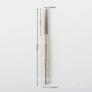 Foret diamanté, tige de 2,35 mm, cylindre de 0,8 mm, longueur de 55 mm, pour pierre, jade, verre, céramique - Product Image 5