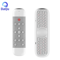 Télécommande universelle sans fil 2,4 G avec fonction vocale, mini-clavier Q40, pavé tactile et batterie rechargeable pour décodeur