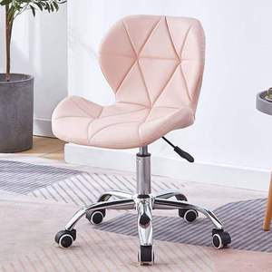 Chaise pivotante moderne en tissu, réglable en hauteur, avec roulettes, siège rembourré pour bureau, maison, salle d'étude ou de réunion - Product Image 3
