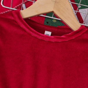 Vestido de Terciopelo de Manga Larga para Niñas, Falda de Tul con Estrellas, Disfraz para Navidad, Halloween y Fiestas - Product Image 4