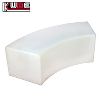 Banc LED modulaire incurvé, siège lumineux RGB à changement de couleur, banc serpent lumineux rechargeable pour événements, mariages et salons