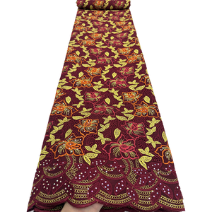 NI.AI Nouveau Design de Luxe 2026 Tissu en dentelle de voile <span class=keywords><strong>suisse</strong></span> en coton pour filles, mariages et dentelle sèche africaine - Product Image 6