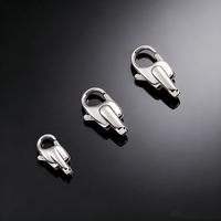 Fermoir Mousqueton en Acier Inoxydable de Haute Qualité pour Bijoux Faits Main, Accessoire de Bijouterie Poli Miroir, Fermoir à Pression pour Collier