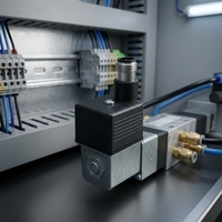 Connecteur de vanne solénoïde EB-GBN02000C-12MD Type A M12 mâle avec LED pour connexion industrielle de fluides