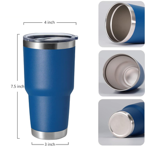 Gobelets isothermes personnalisés avec logo, vente en gros, 12oz, 20oz, 30oz, tasses de voyage, gobelets isothermes à double paroi en acier inoxydable - Product Image 2