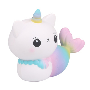 Jouet anti-stress mignon licorne sirène chat pour enfants, décoration de bureau, accessoire photo - Product Image 3