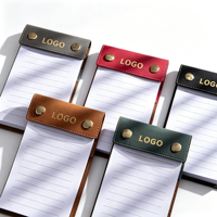 Bloc-notes de poche portable A6, logo personnalisé, PU, rechargeable, lignes détachables, reliure à double bouton-pression de haute qualité, pour usage quotidien