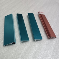 Tira de marco de fotos de aluminio anodizado cepillado profesional