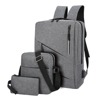 Nouvel ensemble de sacs d'école 2025 – Lot de 3 sacs pour hommes et femmes, sacs à dos et sacoche pour ordinateur portable