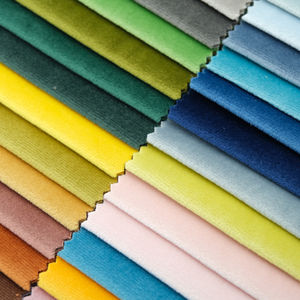 Manufactory vendendo tecido poliéster sofá estofos linho flanela holandês veludo camurça veludo fosco Chenille reunindo para sofá - Product Image 3