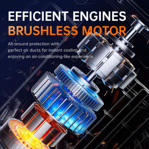 Động Cơ Không Chổi Than Tốc Độ Cao Ngoài Trời Thể Thao Eo <span class=keywords><strong>Fan</strong></span> Có Thể Sạc Lại Máy Tính Để Bàn Vành Đai Clip Cổ Treo Cá Nhân <span class=keywords><strong>Fan</strong></span> Với Ngân Hàng Điện <span class=keywords><strong>LED</strong></span> - Product Image 4