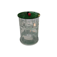 Transparent Acrylic Experimental Instrument Cylindrical Test Accessories Organic Glass Flange Filter Pipeline Equipment