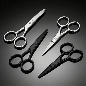 Venta directa de fábrica de recortadores de vello nasal de acero inoxidable con punta redonda, recortadores de barba, tijeras de maquillaje, recortadores de cejas y - Product Image 1