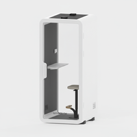 UNIBOOTH Cabine de bureau moderne, pour hôtel, salle à manger, salon, mobile, durable, profil en aluminium de précision, insonorisée, intimité garantie