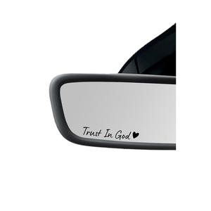 Shakas Drive Safe I Love You Rearview Mirror Stickers - 3 Pack Waterproof Car Decor For Most Vehicles