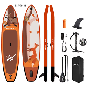 Racing Supboard 12'6/381cm New Design Drop Stitch RACE SUP Board Paddle <b>Inflatable</b> With US Race Fin Fish Tail Sup Board Racing S - Product Image 5