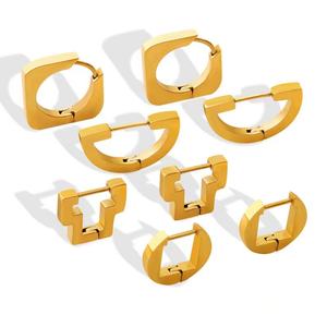 316L Stainless Steel <b>Small</b> Hoop Earring Jewelry Design Gold Filled Trendy Earring for <b>Gift</b> - Product Image 1