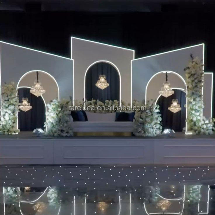 Pvc Encryption Event Party Acrylic Backdrop Arch Wedding Backdrop Arch Pvc Board Decor ...