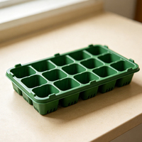 Plateau de semis respirant et épaissi en PET/PP à 12 alvéoles avec drainage pour la germination de légumes, fruits et fleurs