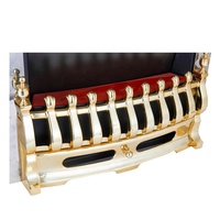 Cheminée led électrique noire réaliste, décor de salon avec manteau