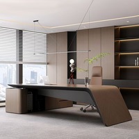Bureau de direction de luxe moderne en forme de L, le plus vendu, pour PDG, directeur, cadre supérieur – Mobilier de bureau