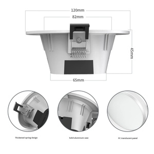 Smart Wifi RGB 9W LED Recessed Cylinder Ceiling Downlight 3.5Inches Pendant Spot Down <b>Light</b> with Remote/Voice/APP <b>Control</b> - Product Image 6