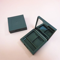 Palette de fards à paupières carrée mate vide avec miroir, étui cosmétique pour blush personnalisé, emballage de poudre en ABS pour marque privée