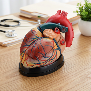 Modello di <span class=keywords><strong>Cuore</strong></span> Umano 4 Volte <span class=keywords><strong>l</strong></span>'Ingrandimento Naturale, 3 Parti, Modello Anatomico per <span class=keywords><strong>Educazione</strong></span> Medica - Product Image 3