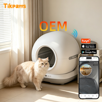 Bac à litière pour chat autonettoyant OEM avec caméra vidéo HD 1080P, bac à litière automatique autonettoyant avec élimination des odeurs de remplacement