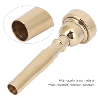Trumpet Mouthpiece Durable Stylish Brass Professional Horn Musical Instrument Accessories Gold