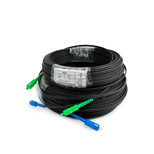 Outdoor Simplex Fiber Optic Patch Cord Manufacturing Drop Cable with SC/APC SM G657A1 3m~250m Range 3m to 250m