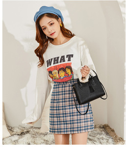 Bolso de Hombro de Moda para Mujer, Diseño de Lichee, de Piel Sintética, con Cierre de Cremallera, Bolso Pequeño Cuadrado, para Otoño, Primavera y Verano - Product Image 5