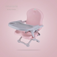 Siège rehausseur portable en plastique pour bébé et chaise haute pour repas pour tout-petits