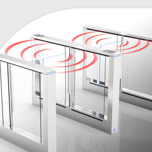 Nuevo Diseño 2025, 10 Pares de Torniquetes con Lector de Tarjetas Infrarrojas y Código QR, Torniquete de Puerta Abatible Motorizada, Control de Acceso para Gimnasio - Product Image 1