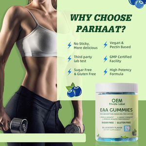 Gummies OEM EAA à la myrtille avec 9000 mg d'acides aminés essentiels 9 acides aminés essentiels EAA et tous les acides aminés à chaîne ramifiée <span class=keywords><strong>BCAA</strong></span> - Product Image 6