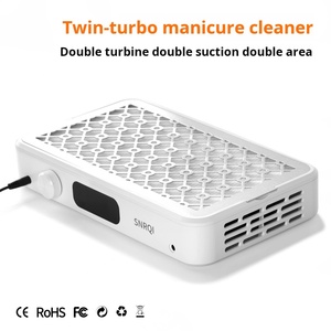 Factory Wholesale Custom Personal Brand logo New Dual Turbo <b>Nail</b> Art Vacuum Cleaner Powerful Dust Removal Large Space <b>Nail</b> <b>Tool</b> - Product Image 2