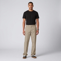 Celana Chino Pria Straight Fit Kasual Pinggang Sedang Depan Rata Ringan untuk Pemakaian Sehari-hari  Logo Custom Tersedia