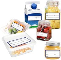 Étiquettes alimentaires solubles à prix d'usine autocollants solubles dans l'eau autocollants amovibles de stockage des aliments pour la rotation dans les cuisines Restaurants