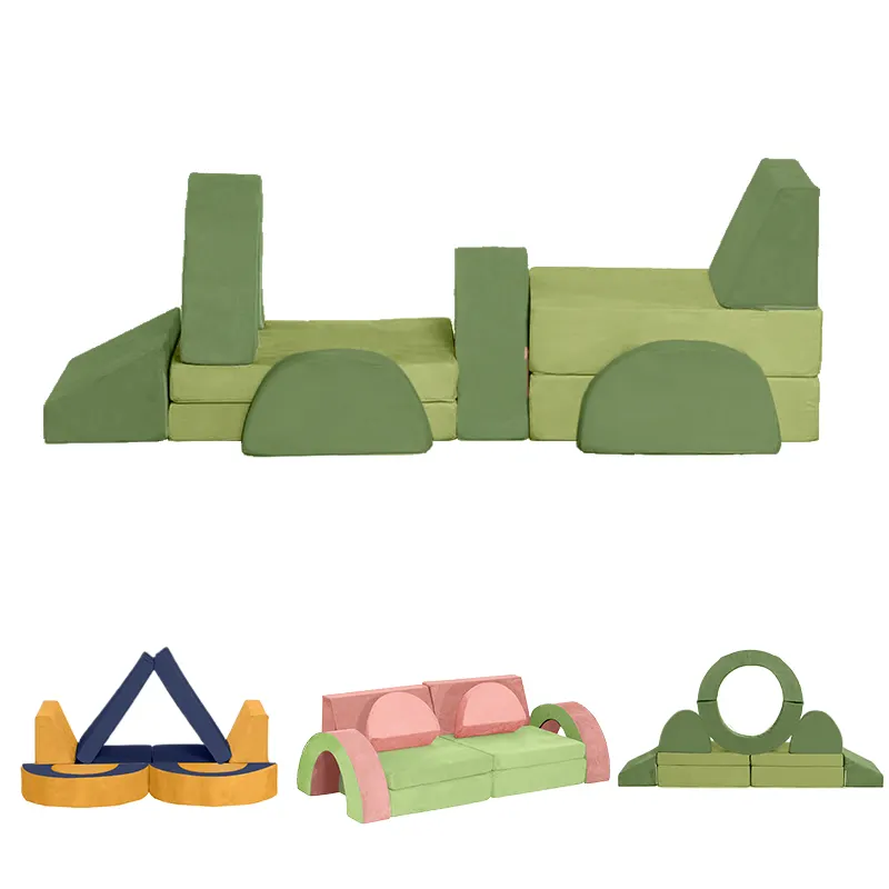 Nieuwe Aankomst Sectionele 10 Stks Set Opvouwbare Modulaire Kinderbank Met Certipur-Us Foam Safety Play Couch