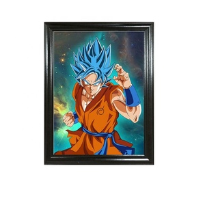 Affiche circulaire 3d de corée, impression, image Anime japonais <span class=keywords><strong>goku</strong></span> - Product Image 3
