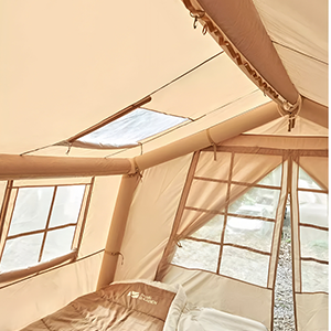 Tente gonflable élégante et esthétique, tente de camping gonflable avec plusieurs portes et fenêtres pour la ventilation - Product Image 4