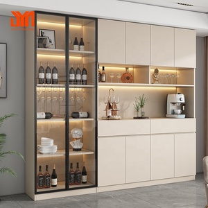 <span class=keywords><strong>JYN</strong></span> buffet de salle à manger personnalisé maison hôtel stockage de vin présentoir intégré cave à vin bar - Product Image 5